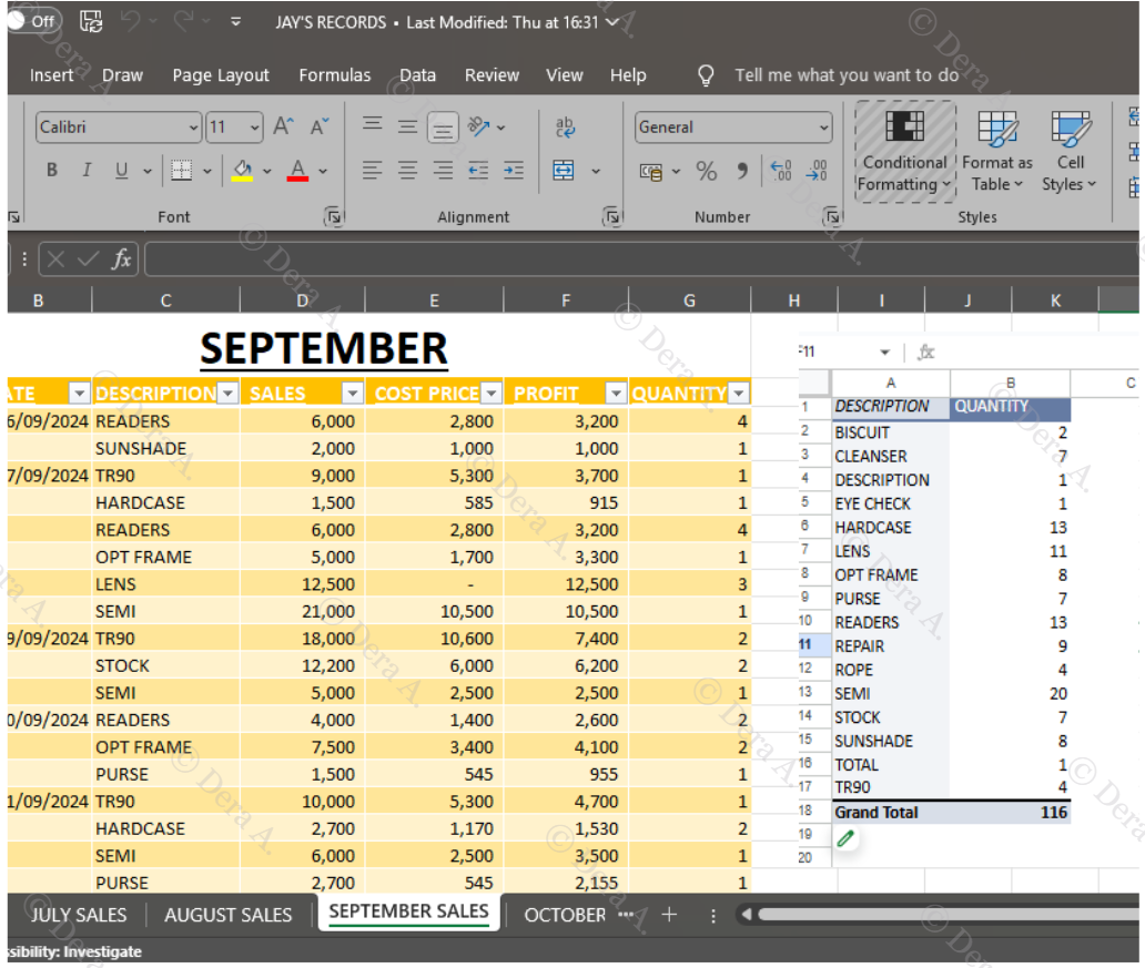 Daily Sales Data Entry