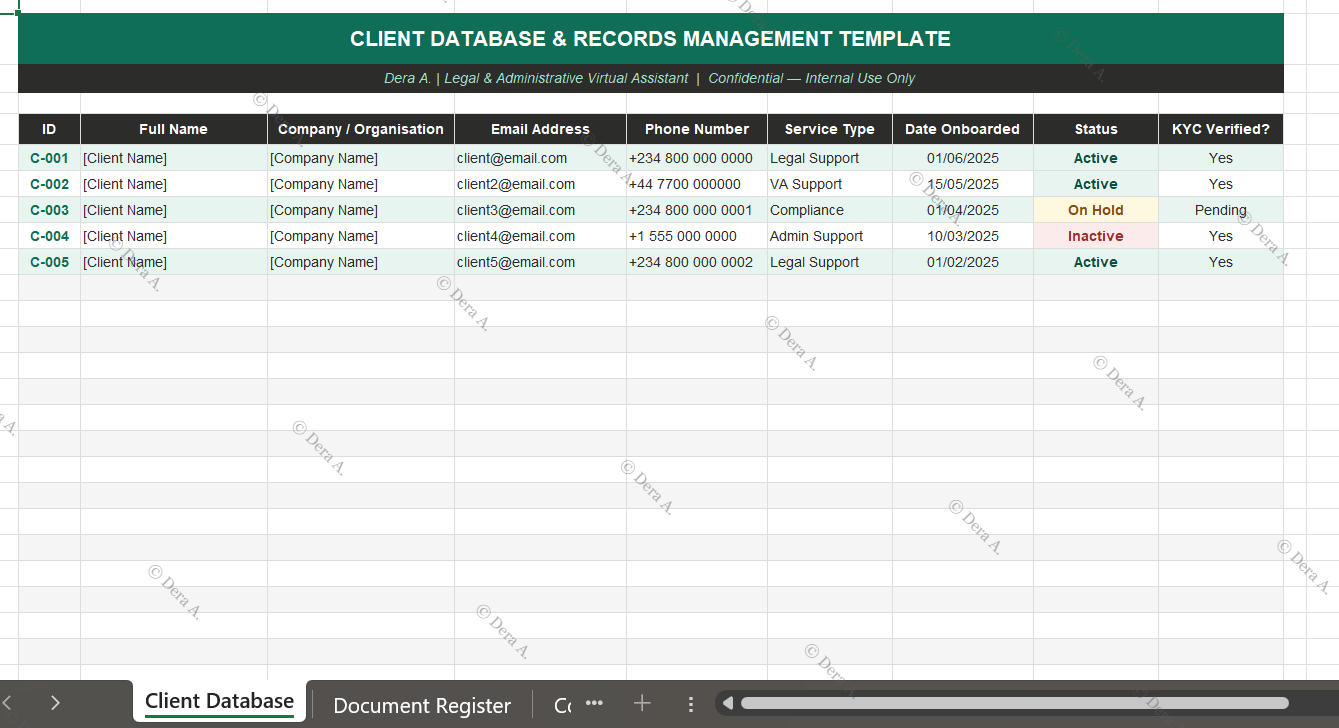 Database & Records Management System