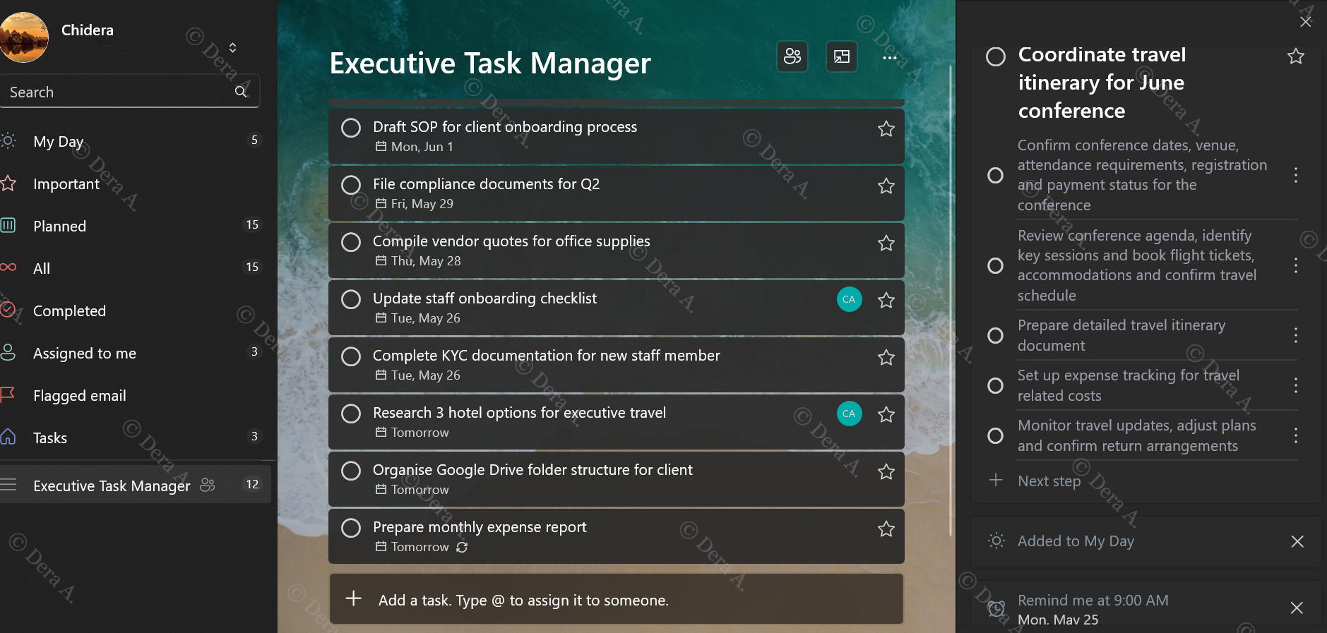 Microsoft To Do Executive Support